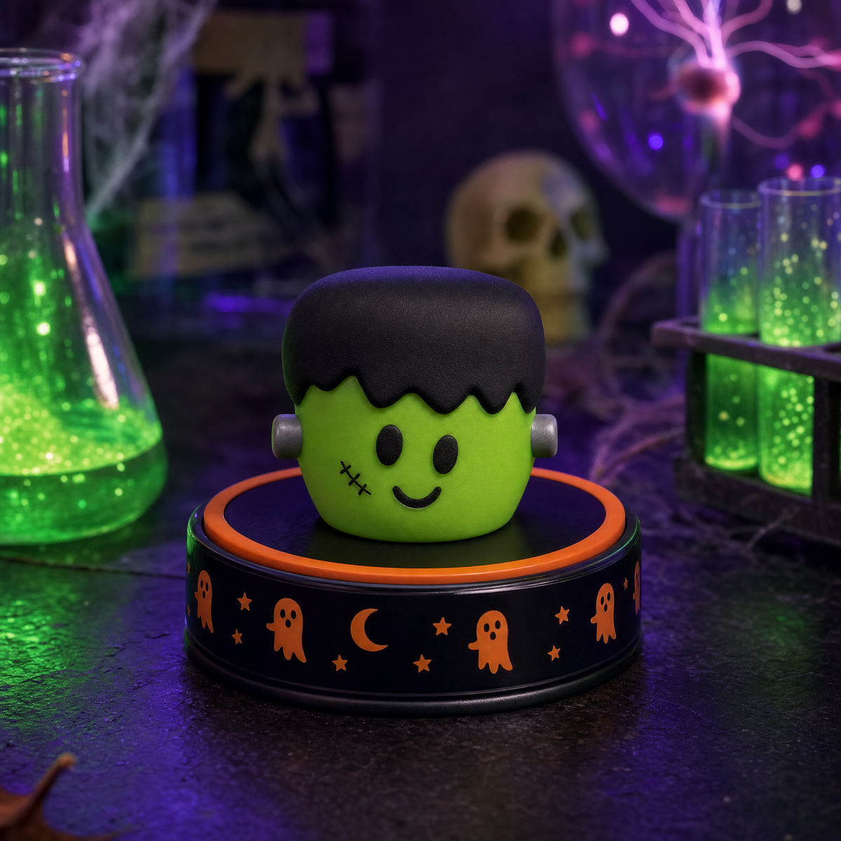 Frank N. Squish - Frankenstein mochi monster in collector base
